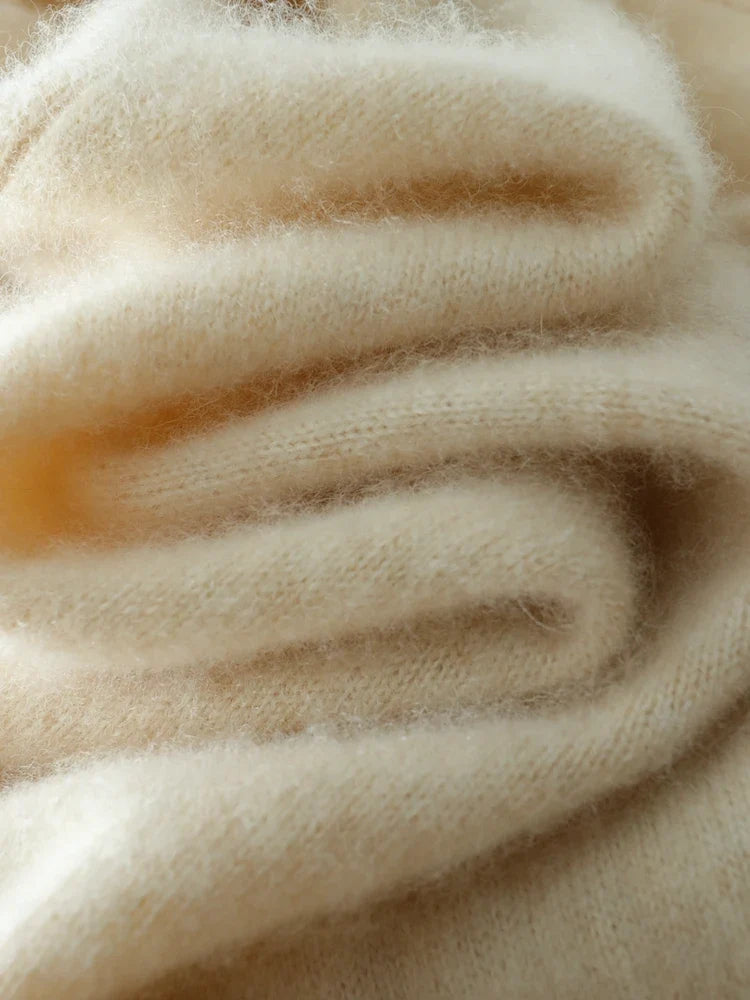 Bridget | Wrap Front Shawl Collar Cashmere Sweater