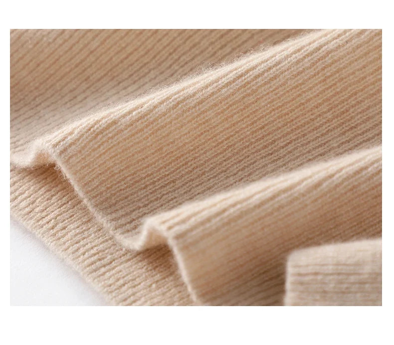 Coralie | Stand Collar Quarter Zip Cashmere Sweater - View 13
