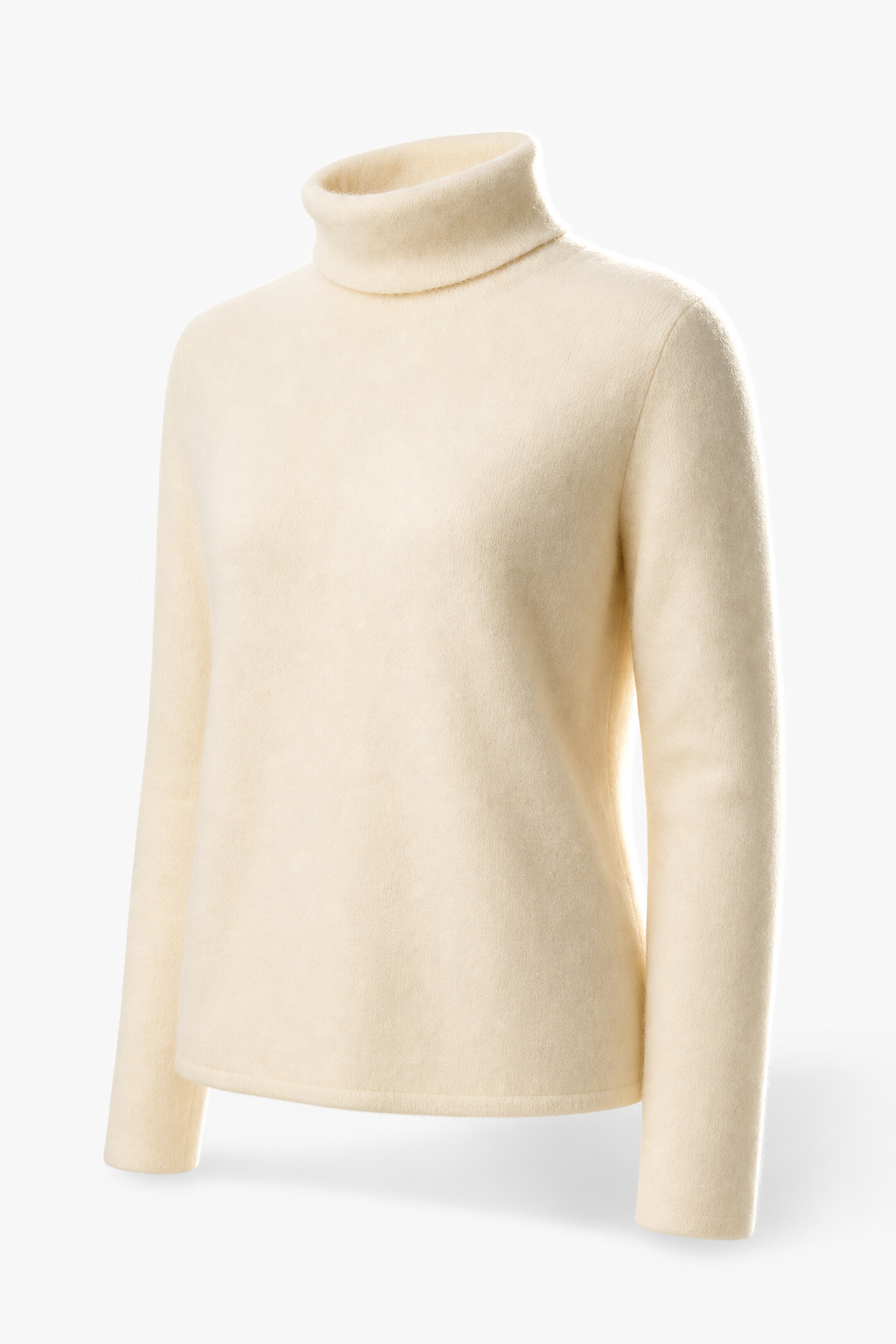 Halle | Brushed Slim Fit Cashmere Turtleneck Sweater - View 11