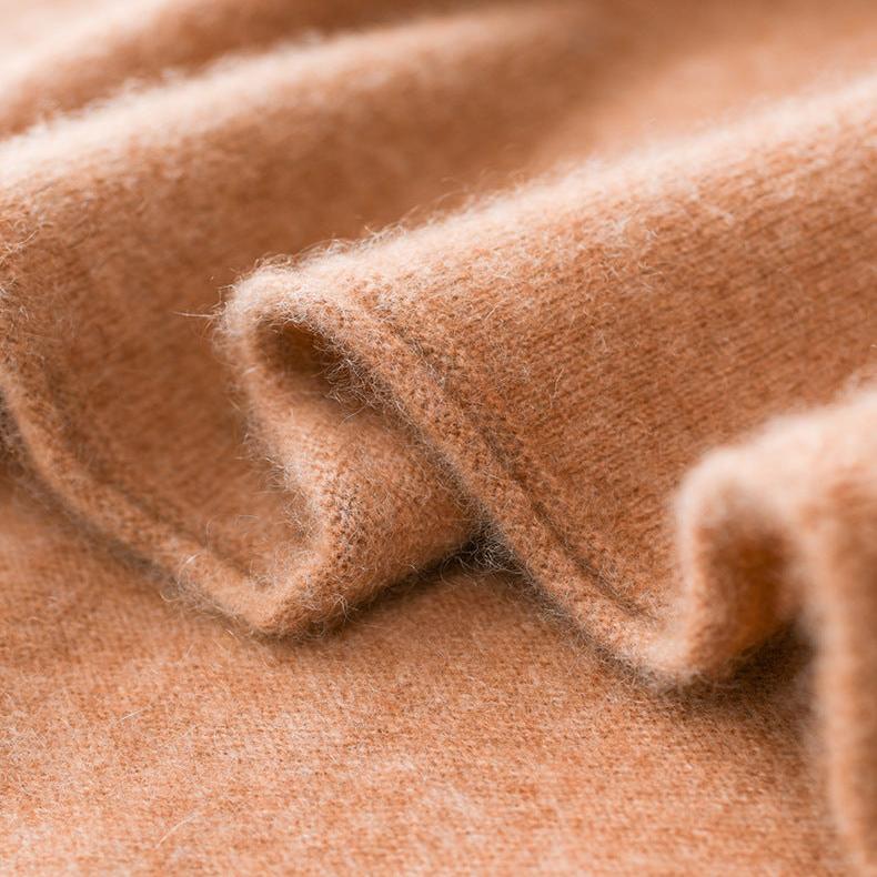 Halle | Brushed Slim Fit Cashmere Turtleneck Sweater - View 40