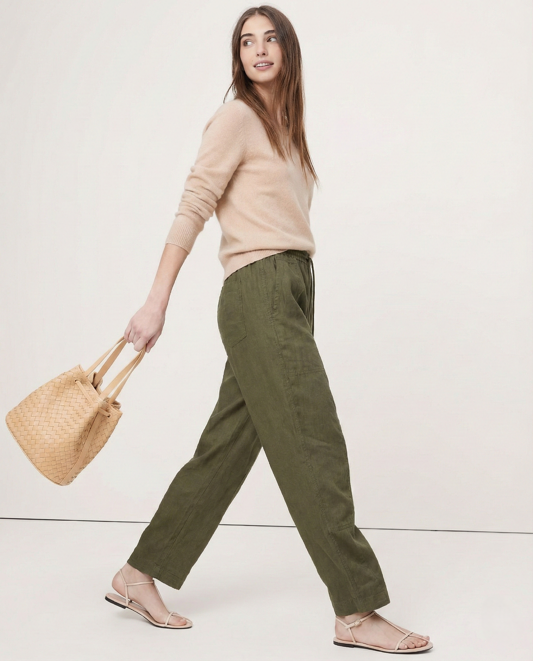 Petra | Patch Pocket High Waist Wide Leg Sailor Jeans - View 9