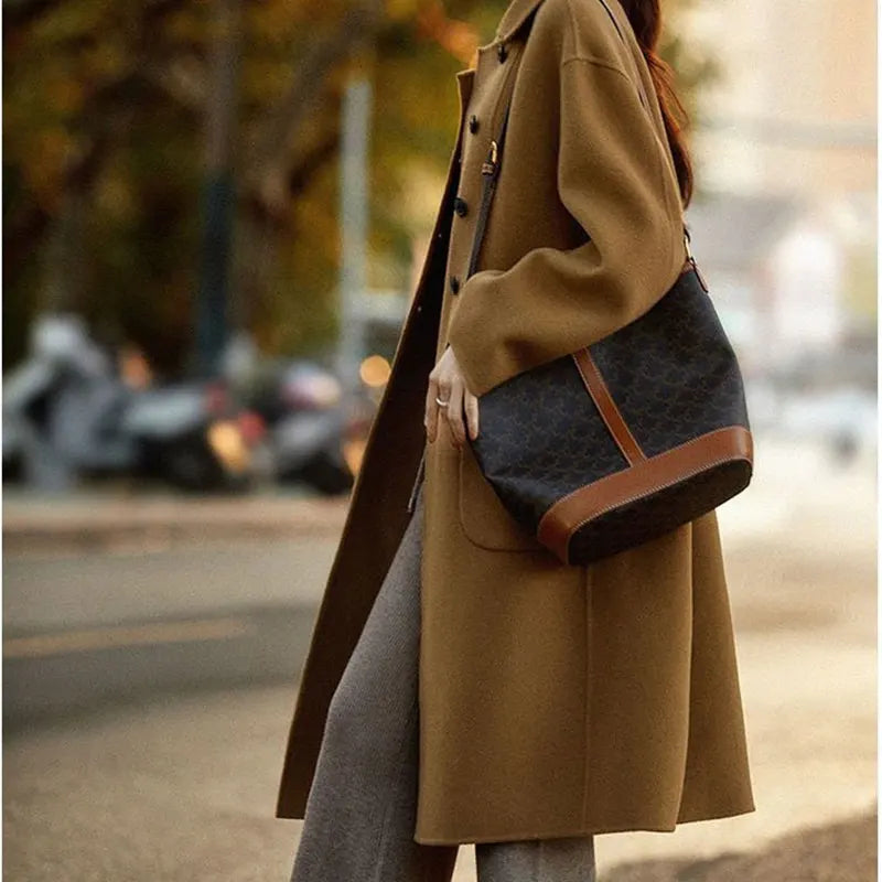 Vesper | Stand Collar Single Breasted Wool Overcoat - View 21